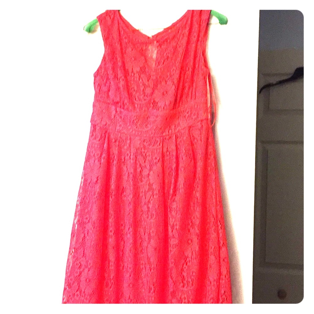Coral dress